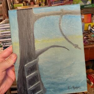 Tranquil Tree and Rope Canvas Art